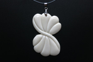 40x60mm Buffalo Bone Designer Bead Pendant [z5547]