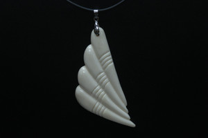 35x75mm Buffalo Bone Designer Bead Pendant [z5573]