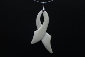 38x82mm Buffalo Bone Designer Bead Pendant [z5607]