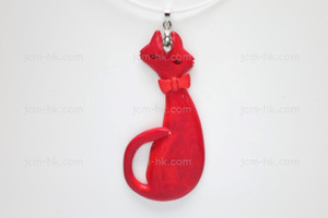 32x72mm Buffalo Bone Designer Bead Pendant, Natural Dyed [z7272]