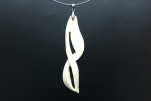 20x90mm Buffalo Bone Designer Bead Pendant [z8369]