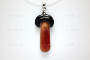 22X42mm Amber Horn & Buffalo Horn Dangling Designer Bead Pendant [z1639]