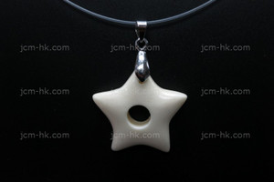 28x28mm Buffalo Bone Star Designer Bead Pendant [z5023]