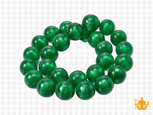 10mm Green Agate Round Beads 15.5" dyed [10f13]