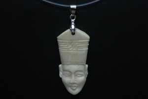22x40mm Buffalo Bone Egypt King Designer Bead Pendant [z5726]