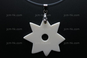 40x38mm Buffalo Bone Star Designer Bead Pendant [z7145]