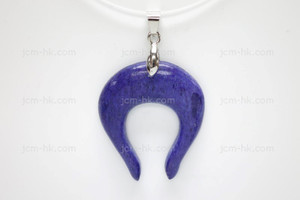 35x40mm Buffalo Bone Designer Bead Pendant, Natural Dyed [z8533]