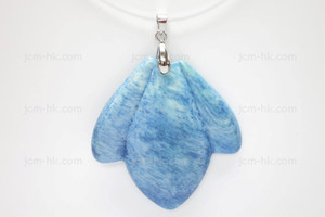 48x50mm Buffalo Bone Designer Bead Pendant, Natural Dyed [z7350]