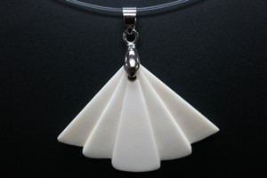 45x30mm Buffalo Bone Designer Bead Pendant [z5756]