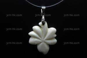 30x38mm Buffalo Bone Carved Designer Bead Pendant [z7030]