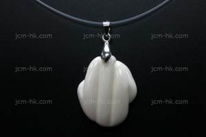 25x28mm Buffalo Bone Carved Designer Bead Pendant [z7046]