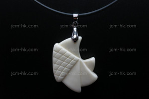 25x35mm Buffalo Bone Carved Designer Bead Pendant [z7085]
