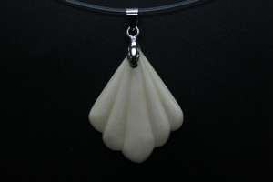 28x38mm Buffalo Bone Designer Bead Pendant [z8315]