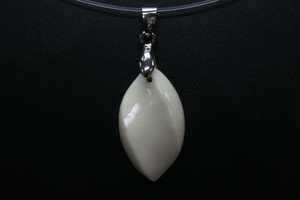 28x30mm Buffalo Bone Designer Bead Pendant [z8316]