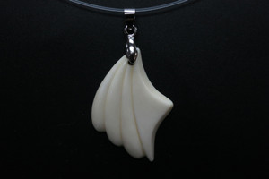 28x38mm Buffalo Bone Designer Bead Pendant [z8318]