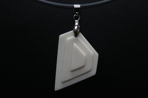 25x40mm Buffalo Bone Designer Bead Pendant [z8319]