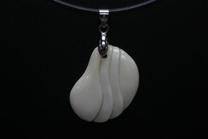 25x35mm Buffalo Bone Designer Bead Pendant [z8326]