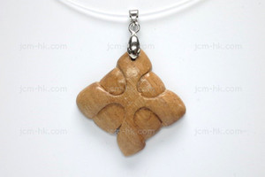 35x35mm Wood flower Designer Bead Pendant [z7181]