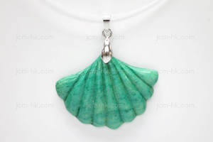 38x30mm Buffalo Bone Designer Bead Pendant, Natural Dyed [z7347]