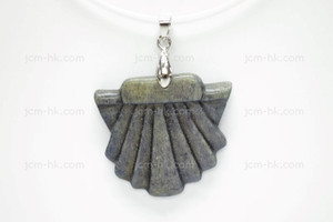 35x30mm Buffalo Bone Cat Designer Bead Pendant, Natural Dyed [z7271]