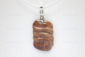 22x32mm Buffalo Bone Designer Bead Pendant, Natural Dyed [z7349]