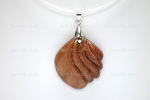 28x32mm Wood Designer Bead Pendant [z7171]