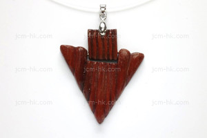 40x45mm Wood Designer Bead Pendant [z7186]