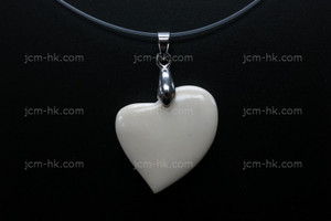 23x25mm Buffalo Bone heart Designer Bead Pendant [z7405]