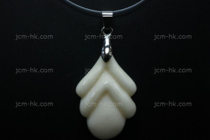 22x35mm Buffalo Bone Carved Designer Bead Pendant [z7419]