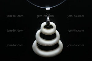 32x38mm Buffalo Bone Dangling Designer Bead Pendant [z7434]