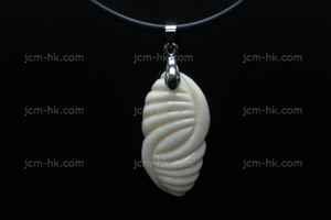 18x36mm Buffalo Bone Carved Designer Bead Pendant [z7439]