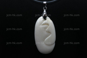 20x38mm Buffalo Bone Designer Designer Bead Pendant [z7440]