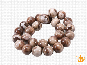 10mm Australia Zebra Jasper Round Beads 15.5" natural [10r63]