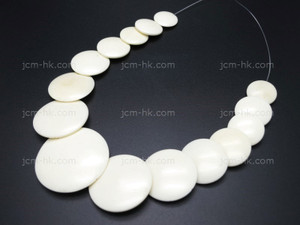 14-30mm Buffalo Bone Disc Beads 15pcs. [z8562]