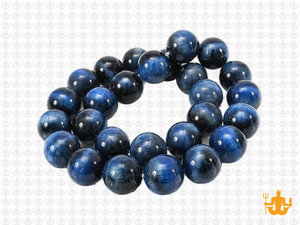 10mm Blue Tiger Eye Round Beads 15.5" dyed [10g3b]