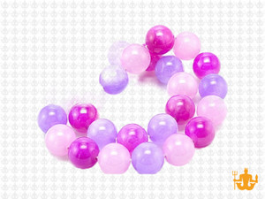 10mm Mix Purple Quartz Round Beads 15.5" dyed [10x15]