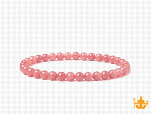 4mm Sunstone Elastic Bracelet 7.5" dyed quartz [b1r73]