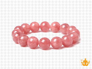 10mm Sunstone Elastic Bracelet 7.5" dyed quartz [b4r73]