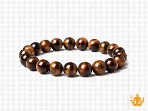8mm Yellow Tiger Eye Elastic Bracelet 7.5" A Grade natural [b3g3y]