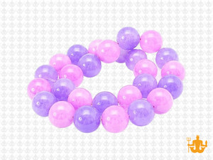 10mm Mix Purple Jade Round Beads 15.5" dyed [10x7]
