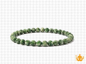 4mm Tree Agate Elastic Bracelet 7.5" natural [b1a23m]