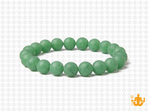 8mm Matte Green Aventurine Elastic Bracelet 7.5" natural [b3b15m]