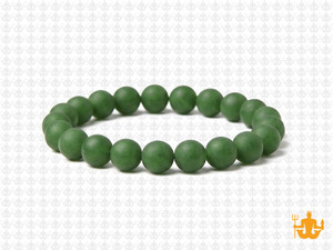 8mm Matte BC Color Jade Elastic Bracelet 7.5" dyed [b3c48m]
