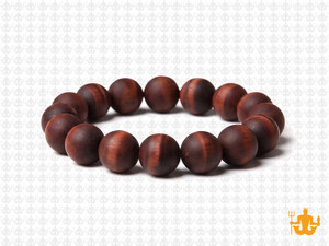 10mm Matte Red Tiger Eye Elastic Bracelet 7.5" natural [b4d6m]