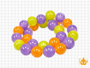 10mm Yellow Chalcedony, Perodot Quartz & Sky Quartz Round Beads 15.5" synthetic [10x35]