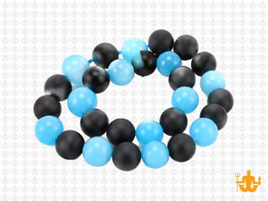 10mm Agate & Chalcedony Round Beads 15.5" synthetic [10x38]