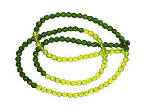 3mm Mix Peridot Crystal Glass Faceted Beads 15.5" 140-150pcs. [u23xe]