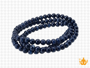 4mm Black Tiger Eye Round Beads 15.5" dyed [4g3k]