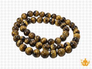 6mm Golden & Honey Tiger Eye Round Beads 15.5" heated [6gyh]