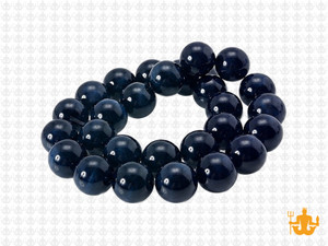 10mm Black Tiger Eye Round Beads 15.5" dyed [10g3k]
